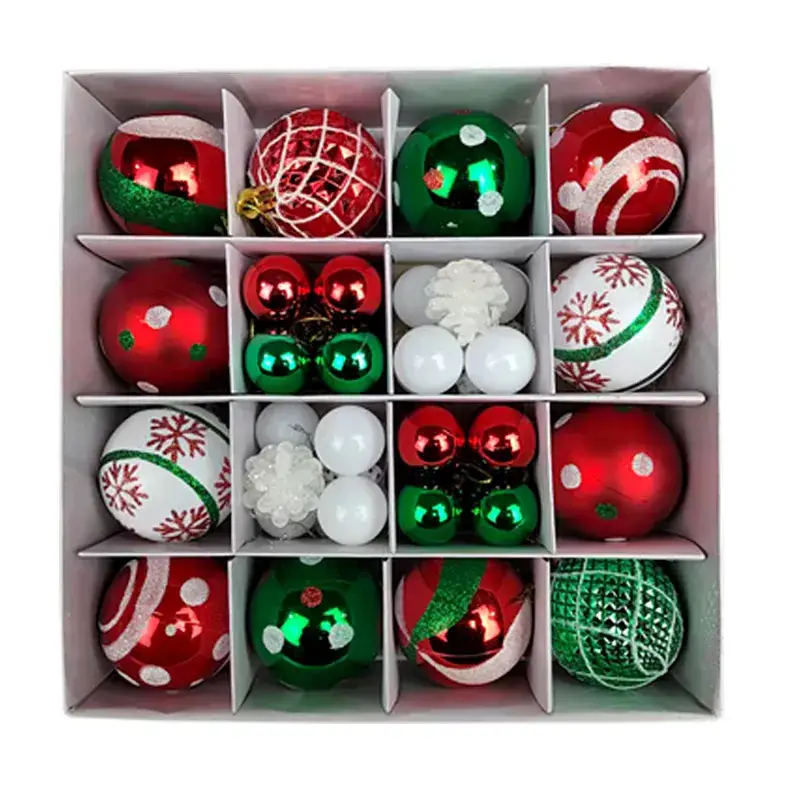 Cross-Border Christmas Balls 3-6cm 42Pcs Decorative Set - Image 17