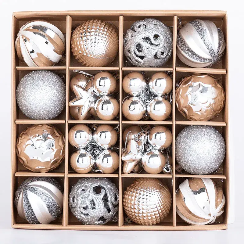 Cross-Border Christmas Balls 3-6cm 42Pcs Decorative Set - Image 11