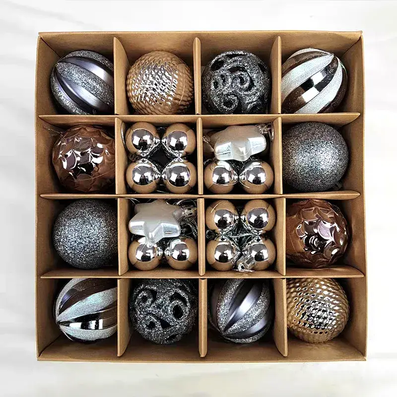 Cross-Border Christmas Balls 3-6cm 42Pcs Decorative Set - Image 4