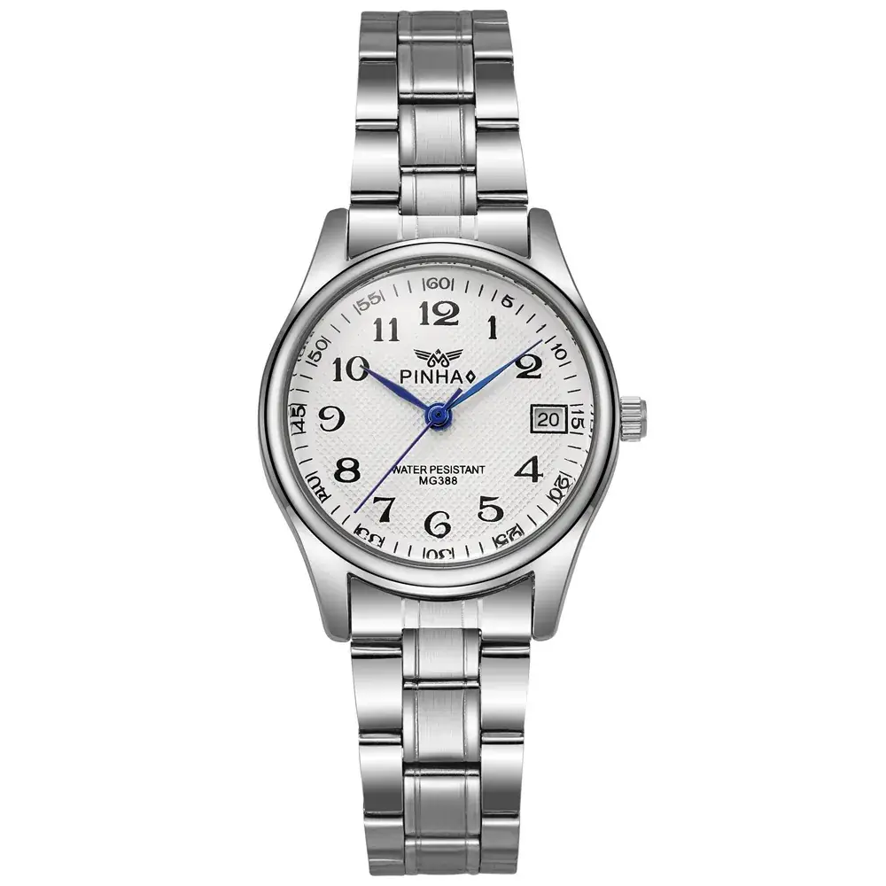 Alloy Steel Couple Watch Gold Black Dial 2022 - Image 2