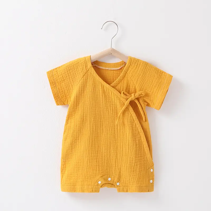 Baby Cotton Triangle Hat Suit Blue Summer - Image 9