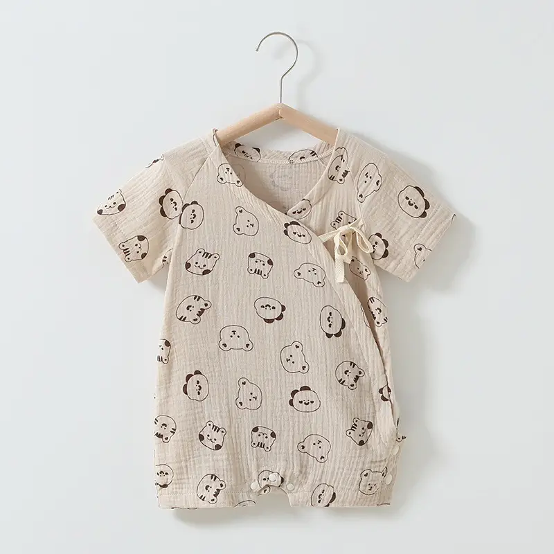 Baby Cotton Triangle Hat Suit Blue Summer - Image 20