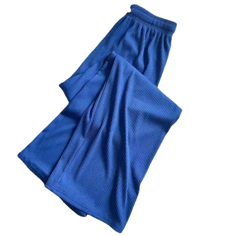 Women Striped Pleated Wide Leg Pants 2022 Summer - Image 11