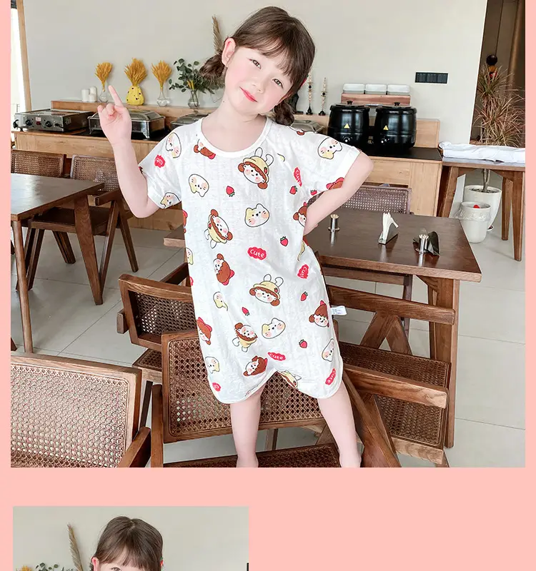 Bamboo Fiber Nightdress for Kids with Cute Print — feature 15
