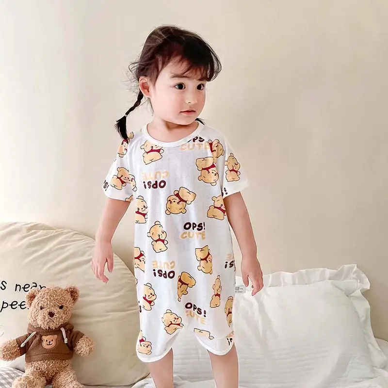 Bamboo Fiber Nightdress for Kids with Cute Print - Image 10