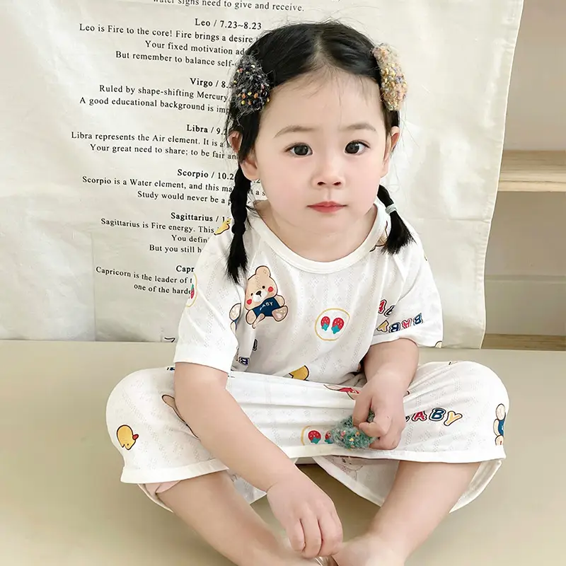 Bamboo Fiber Nightdress for Kids with Cute Print - Image 17