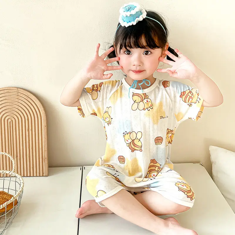 Bamboo Fiber Nightdress for Kids with Cute Print - Image 2