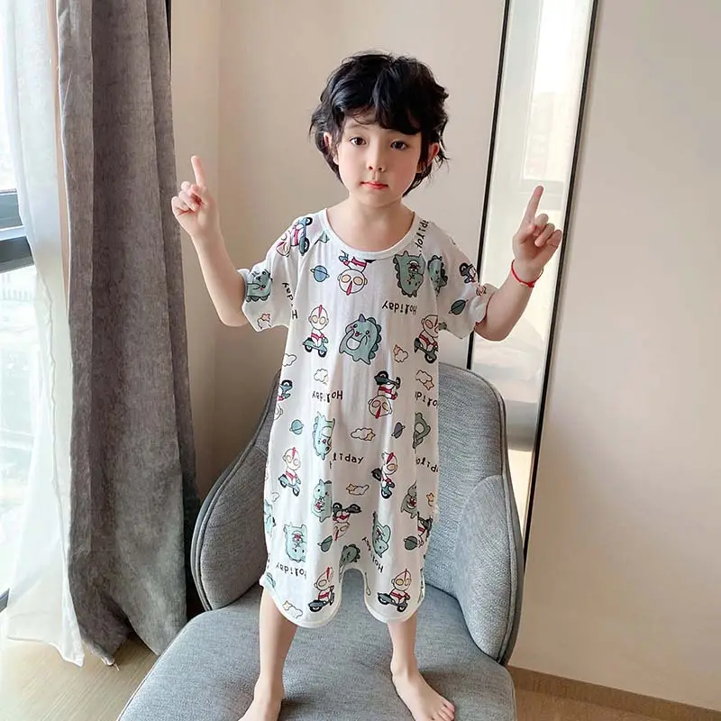 Bamboo Fiber Nightdress for Kids with Cute Print - Image 20