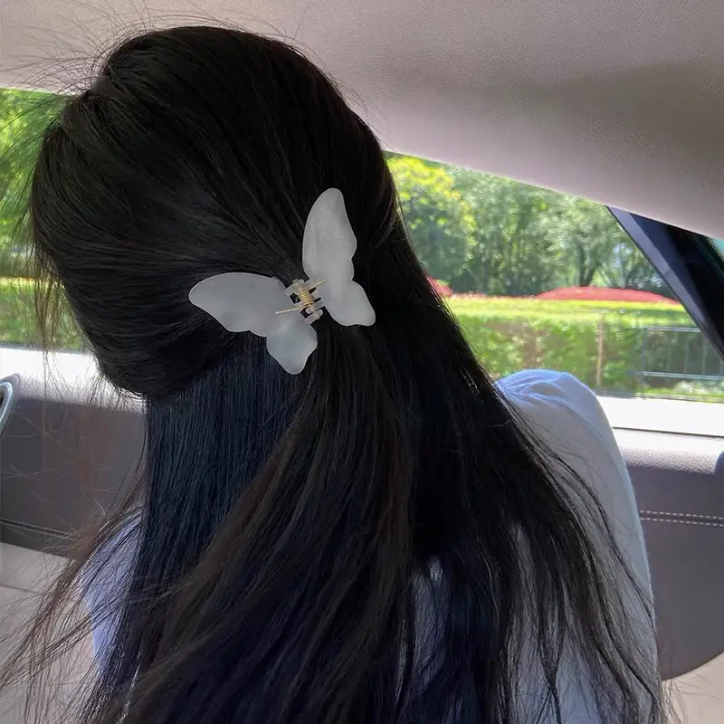 Pink Butterfly Hair Clip for Women - Image 7
