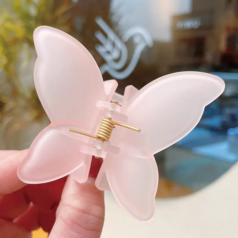 Pink Butterfly Hair Clip for Women - Image 6