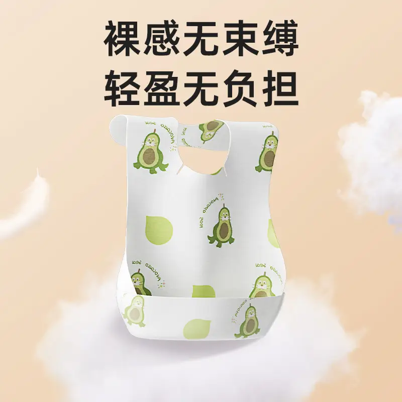 Baby Disposable Bibs Waterproof Wash-Free Portable