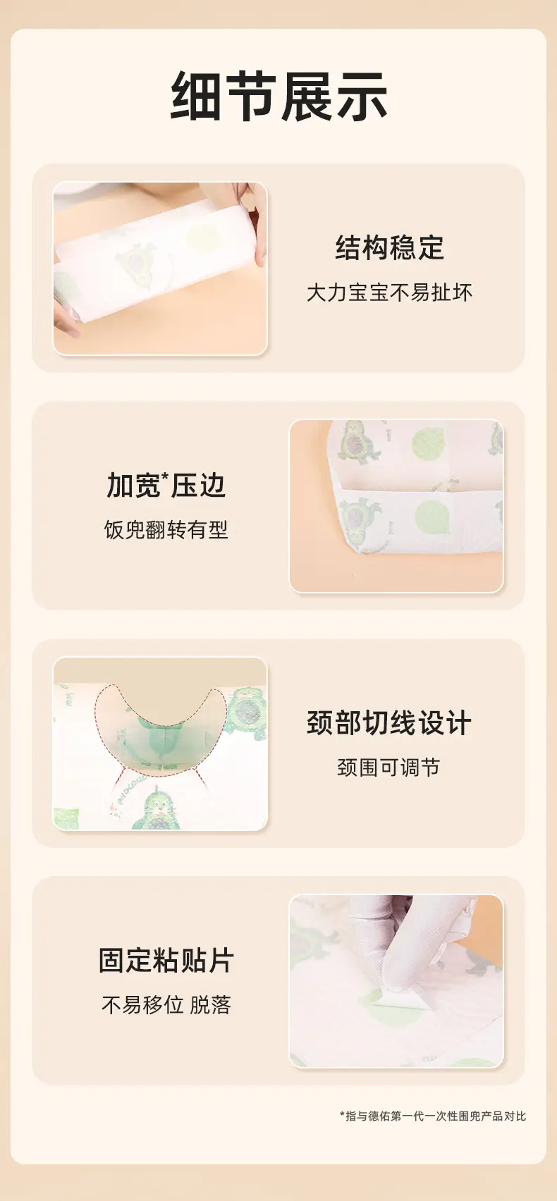 Baby Disposable Bibs Waterproof Wash-Free Portable — feature 14