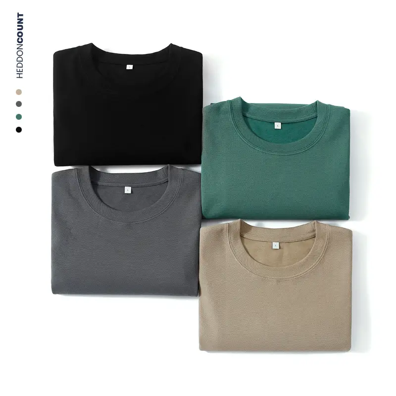 Dengjue Men's 260g Pure Grey T-Shirt Cotton - Image 6