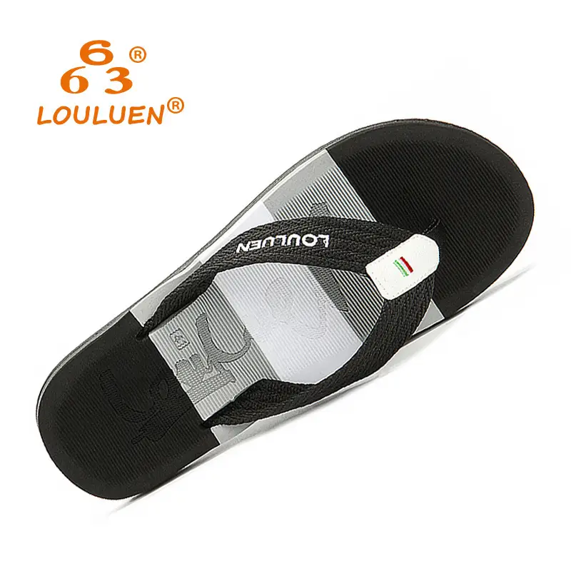 Men Green Boat Strap Flip Flops Summer Outdoor Slippers