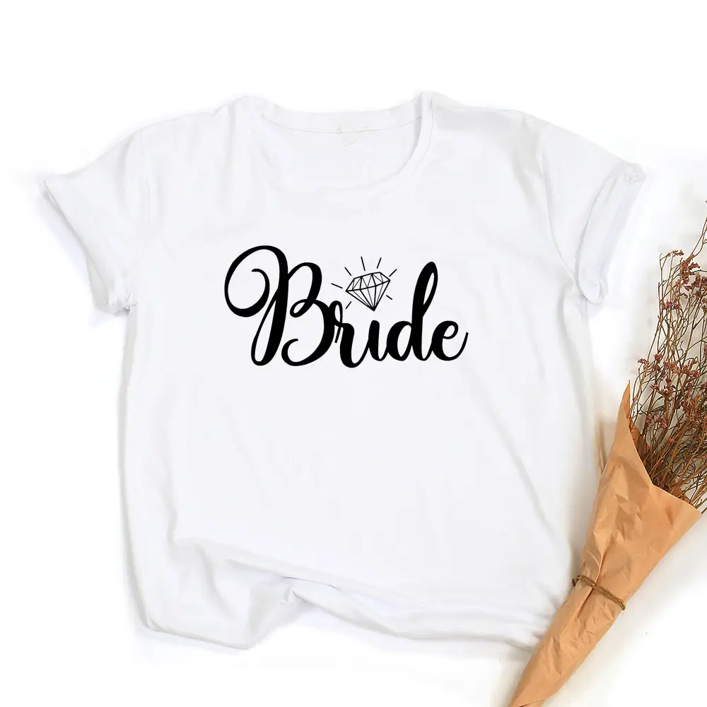 Pink Printed Women's T-Shirt I Do Crew Well Be For You - Image 12