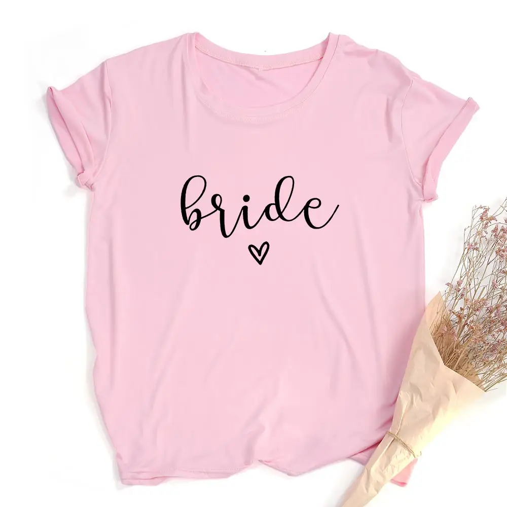 Pink Printed Women's T-Shirt I Do Crew Well Be For You - Image 20