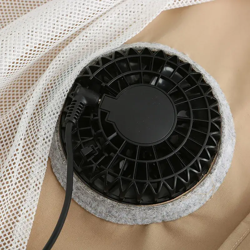 Electric Cooling Vest for Men White Heatstroke Prevention - Image 8