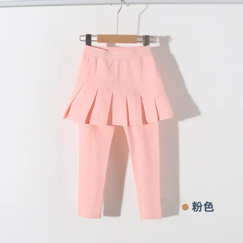 New Girls Leggings Spring Summer Cotton Green - Image 4