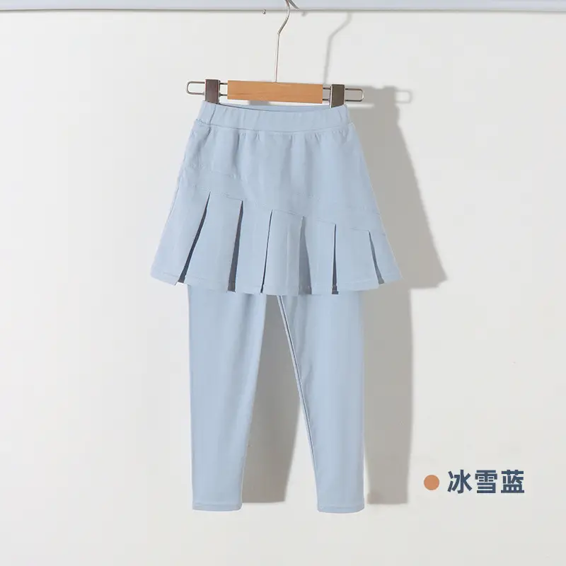 New Girls Leggings Spring Summer Cotton Green - Image 5