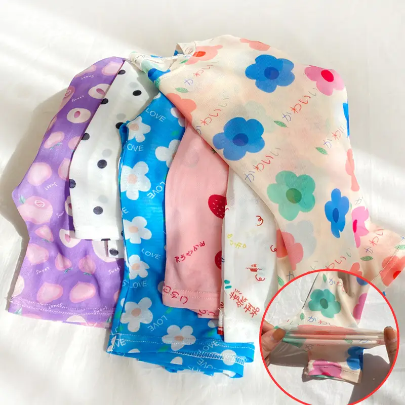 Girls Purple Floral Long Sleeve Sun Protection Top - Image 14