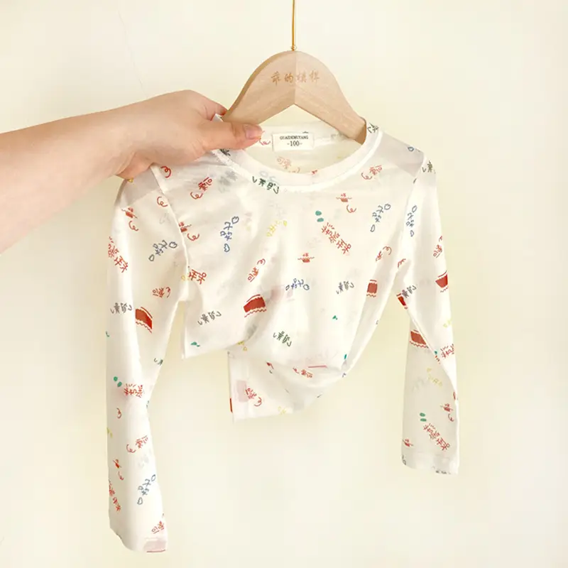 Girls Purple Floral Long Sleeve Sun Protection Top - Image 5