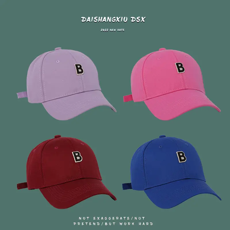 Black Letter B Baseball Cap for Men Women - Image 12