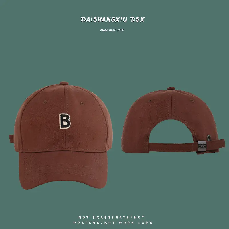 Black Letter B Baseball Cap for Men Women - Image 13