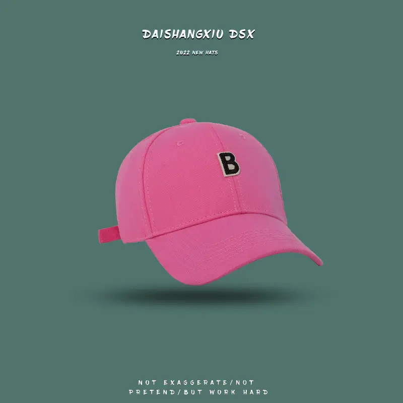 Black Letter B Baseball Cap for Men Women - Image 10