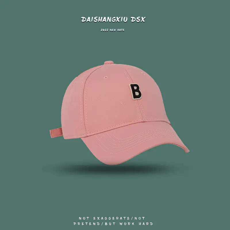 Black Letter B Baseball Cap for Men Women - Image 2