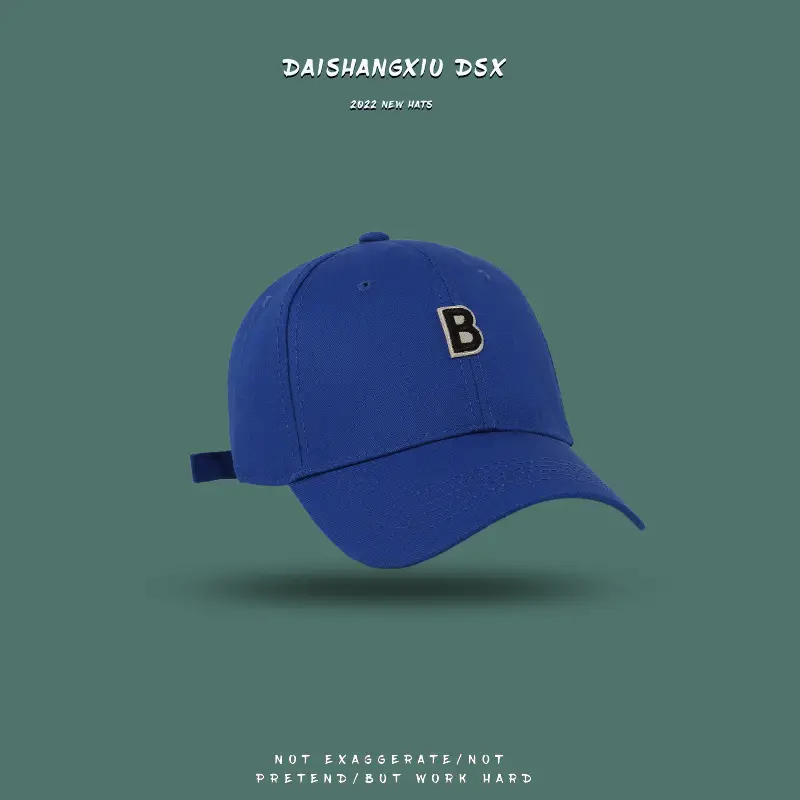 Black Letter B Baseball Cap for Men Women - Image 6