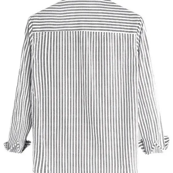 Men's Black Striped Sleeve Shirt 2025 Export - Image 7