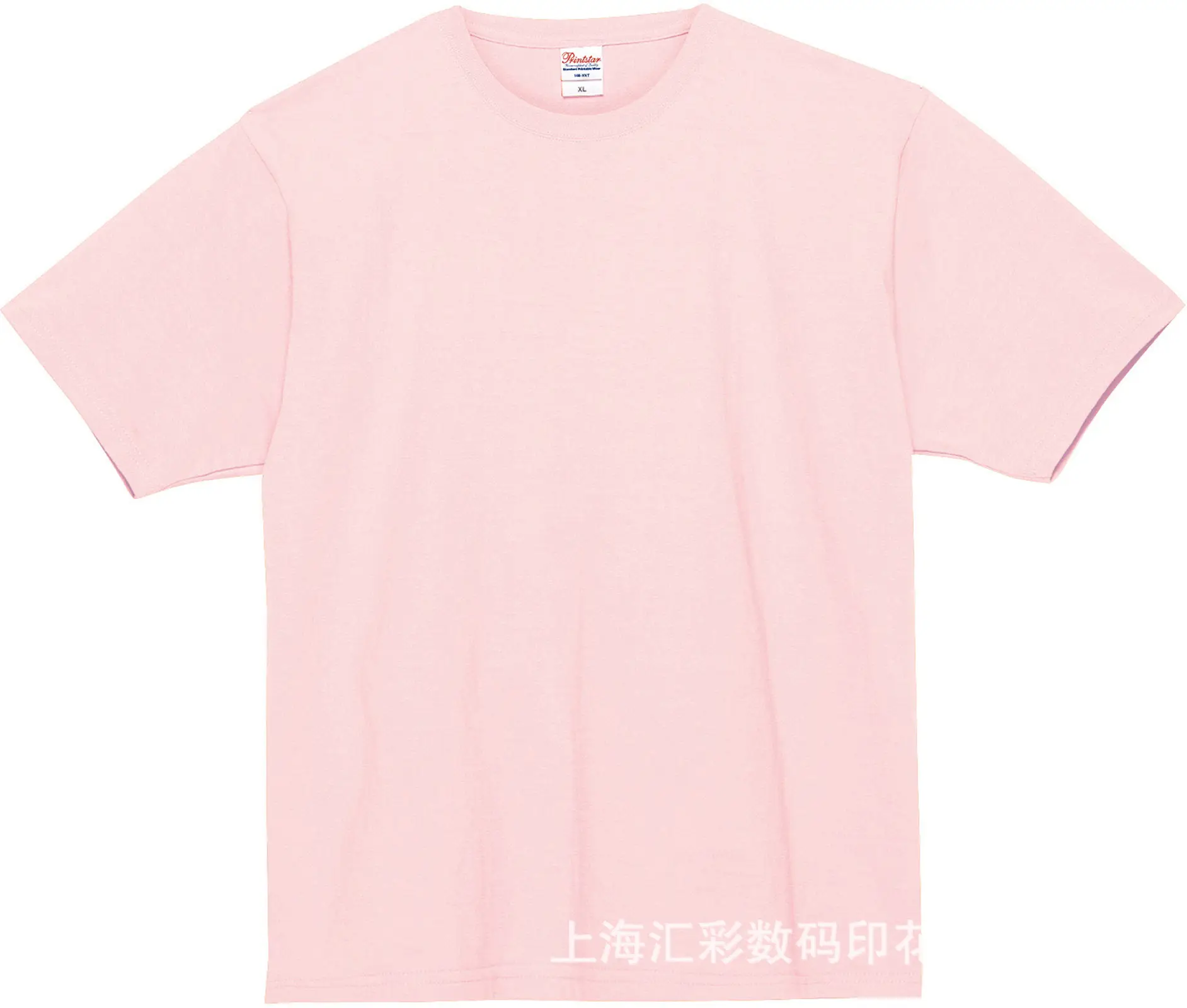 Men Grey Cotton T-Shirt 250g Round Neck Short Sleeve - Image 11