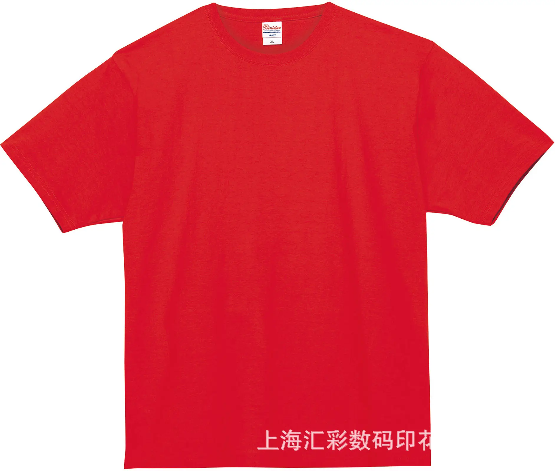 Men Grey Cotton T-Shirt 250g Round Neck Short Sleeve - Image 2