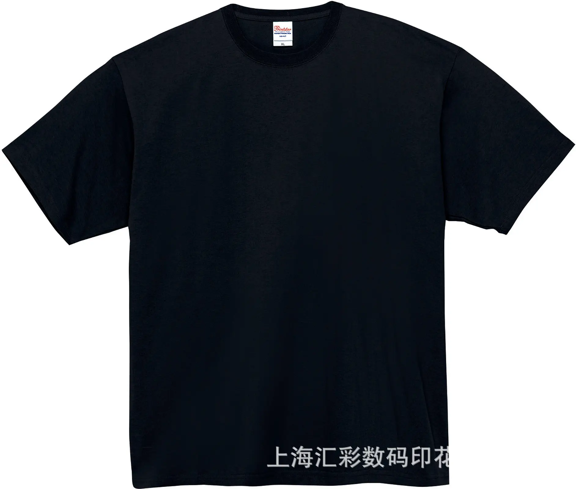 Men Grey Cotton T-Shirt 250g Round Neck Short Sleeve - Image 4