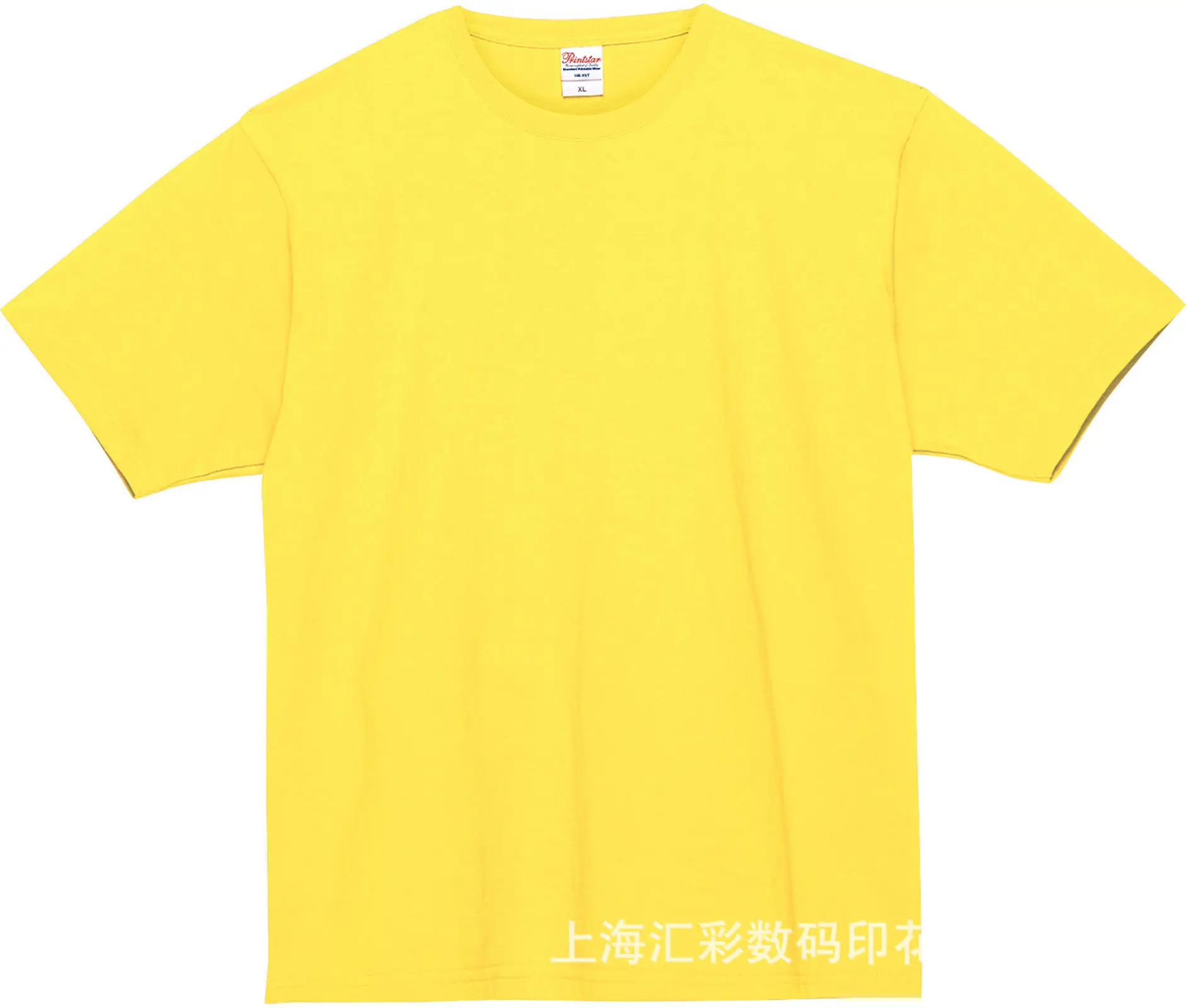 Men Grey Cotton T-Shirt 250g Round Neck Short Sleeve - Image 5