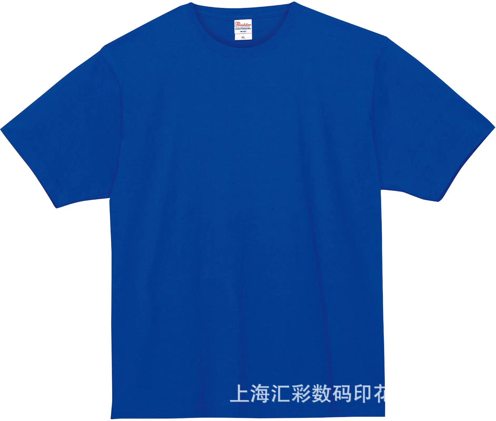 Men Grey Cotton T-Shirt 250g Round Neck Short Sleeve - Image 6