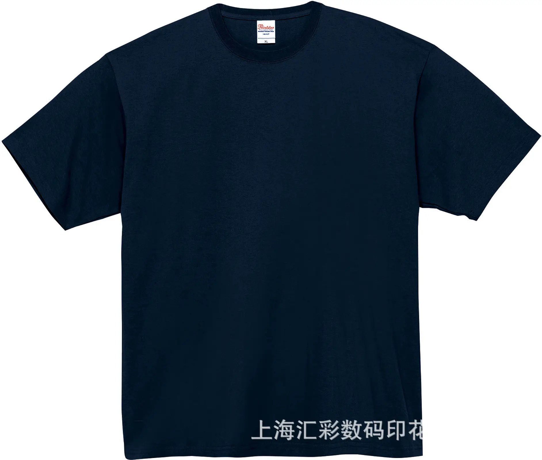 Men Grey Cotton T-Shirt 250g Round Neck Short Sleeve - Image 8