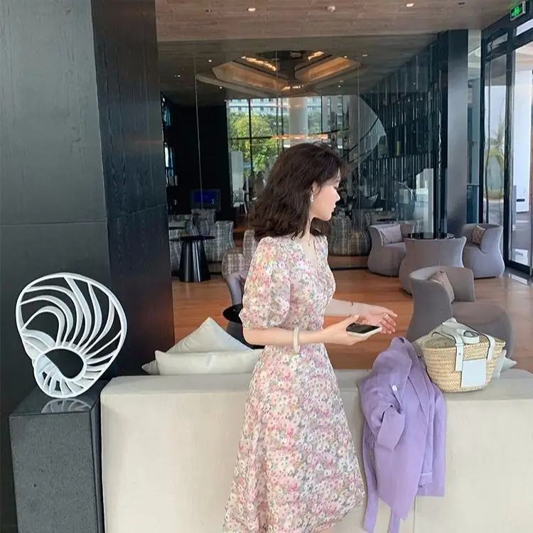 2025 V-Neck Floral Long Dress for Women - Image 5
