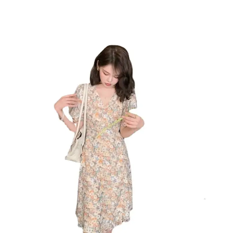2025 V-Neck Floral Long Dress for Women - Image 7