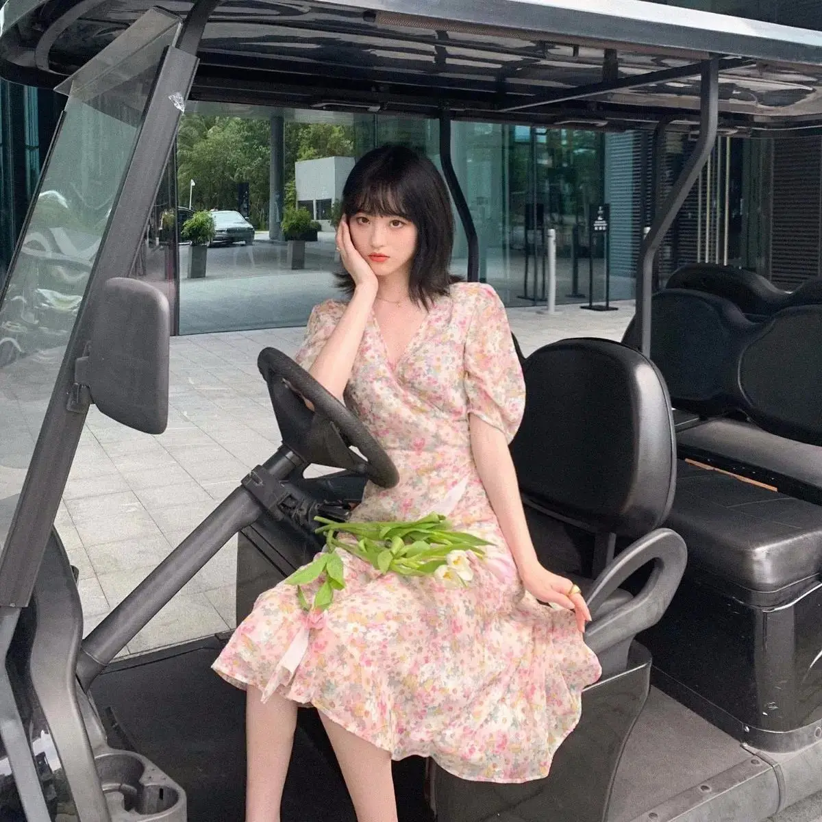 2025 V-Neck Floral Long Dress for Women — feature 11