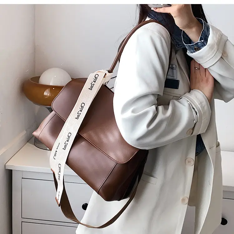 Women Textured Brown Crossbody Bag 2025 New Trendy — feature 16