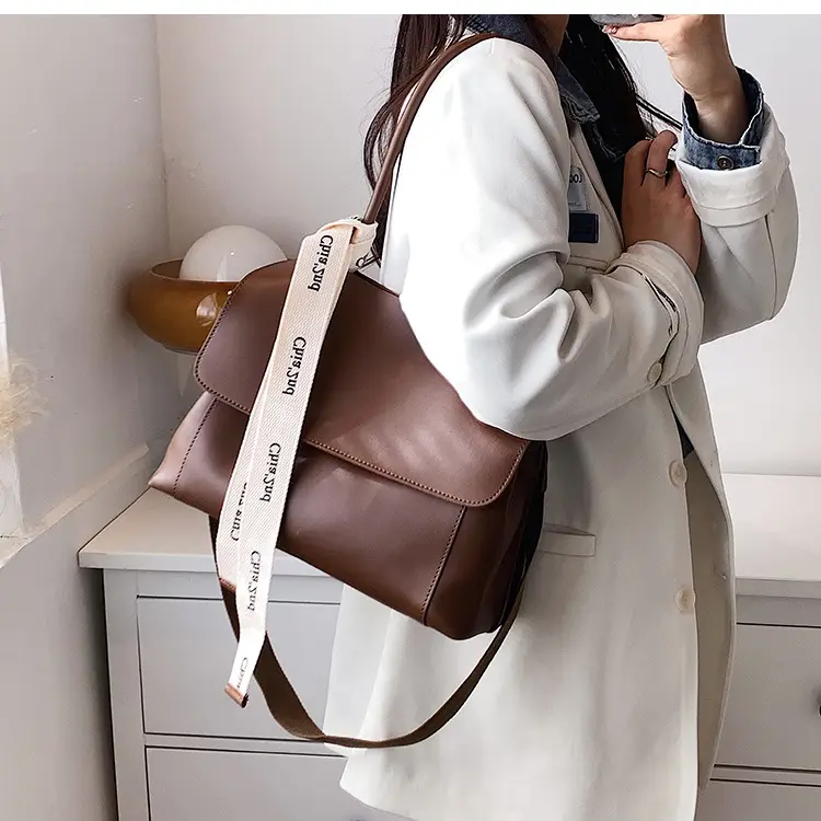 Women Textured Brown Crossbody Bag 2025 New Trendy — feature 17