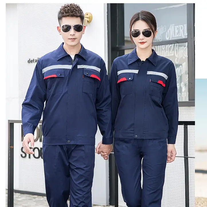 Men's Gray Short Sleeve Gas Station Filling Suit - Image 26