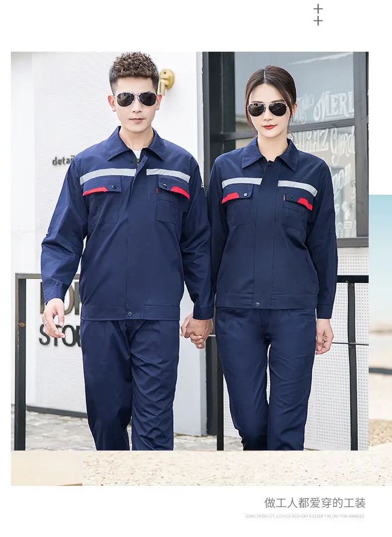 Men's Gray Short Sleeve Gas Station Filling Suit — feature 20