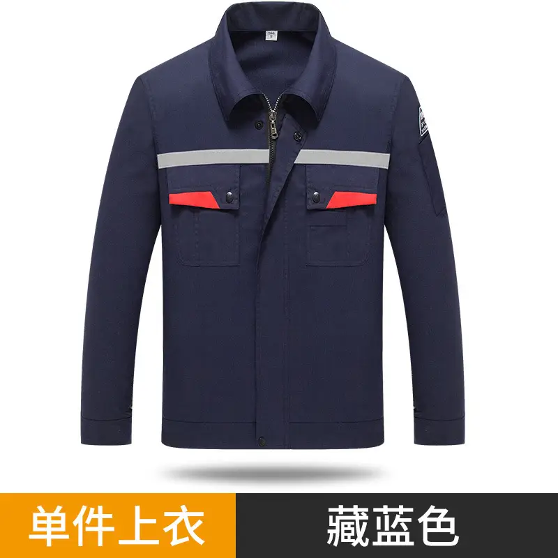 Men's Gray Short Sleeve Gas Station Filling Suit - Image 19