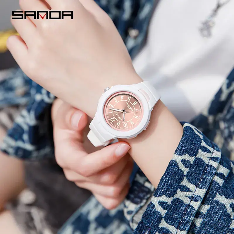 Sanda Rose Gold Quartz Watch for Men Women - Image 10