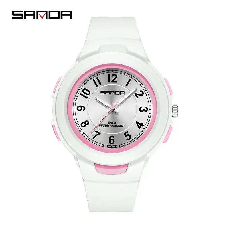 Sanda Rose Gold Quartz Watch for Men Women - Image 3