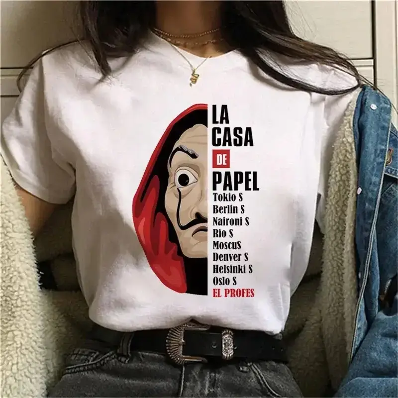 La Casa de Papel Heist T-Shirt White Short Sleeve