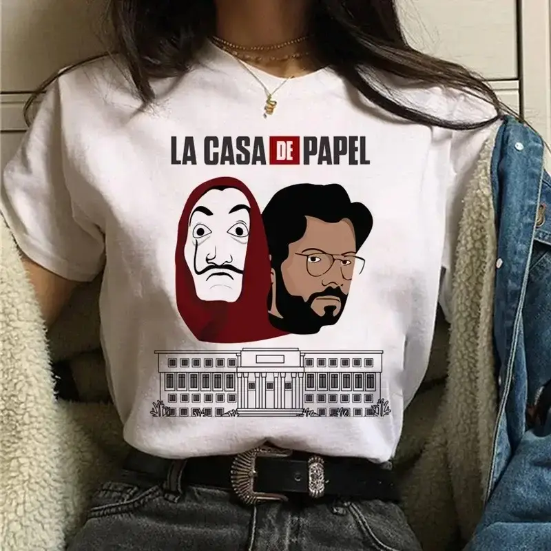 La Casa de Papel Heist T-Shirt White Short Sleeve