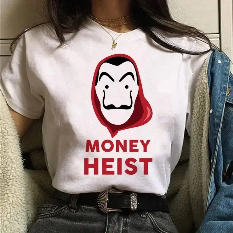 La Casa de Papel Heist T-Shirt White Short Sleeve